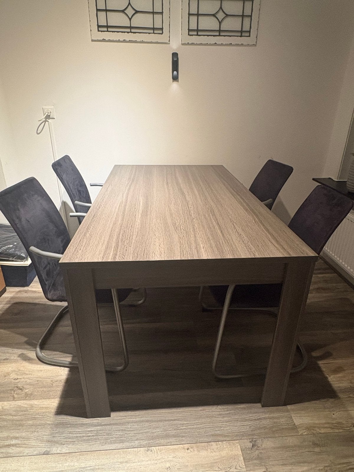 Complete set: Eettafel, salontafel, tv-meubel en kast, Ophalen, Gebruikt, 50 tot 100 cm, 150 tot 200 cm