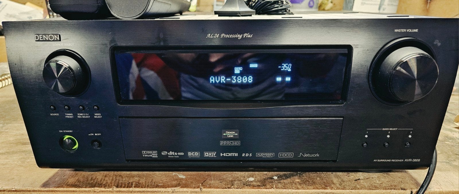 Denon AVR-3808 AV Surround Receiver, Ophalen, Gebruikt, Denon, 120 watt of meer