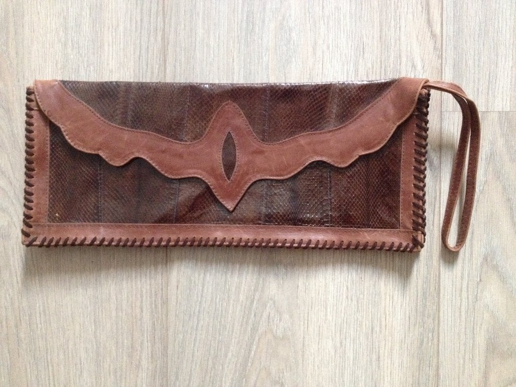 Chick on a Mission enveloptas / clutch – vintage look, Sieraden, Tassen en Uiterlijk, Ophalen of Verzenden, Zo goed als nieuw