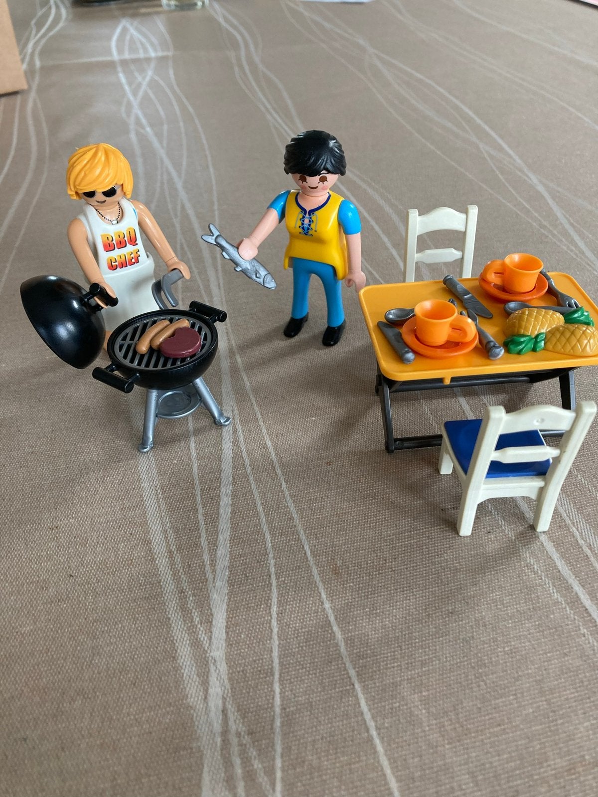 Playmobil lekker aan het bbq-en., Ophalen of Verzenden, Zo goed als nieuw