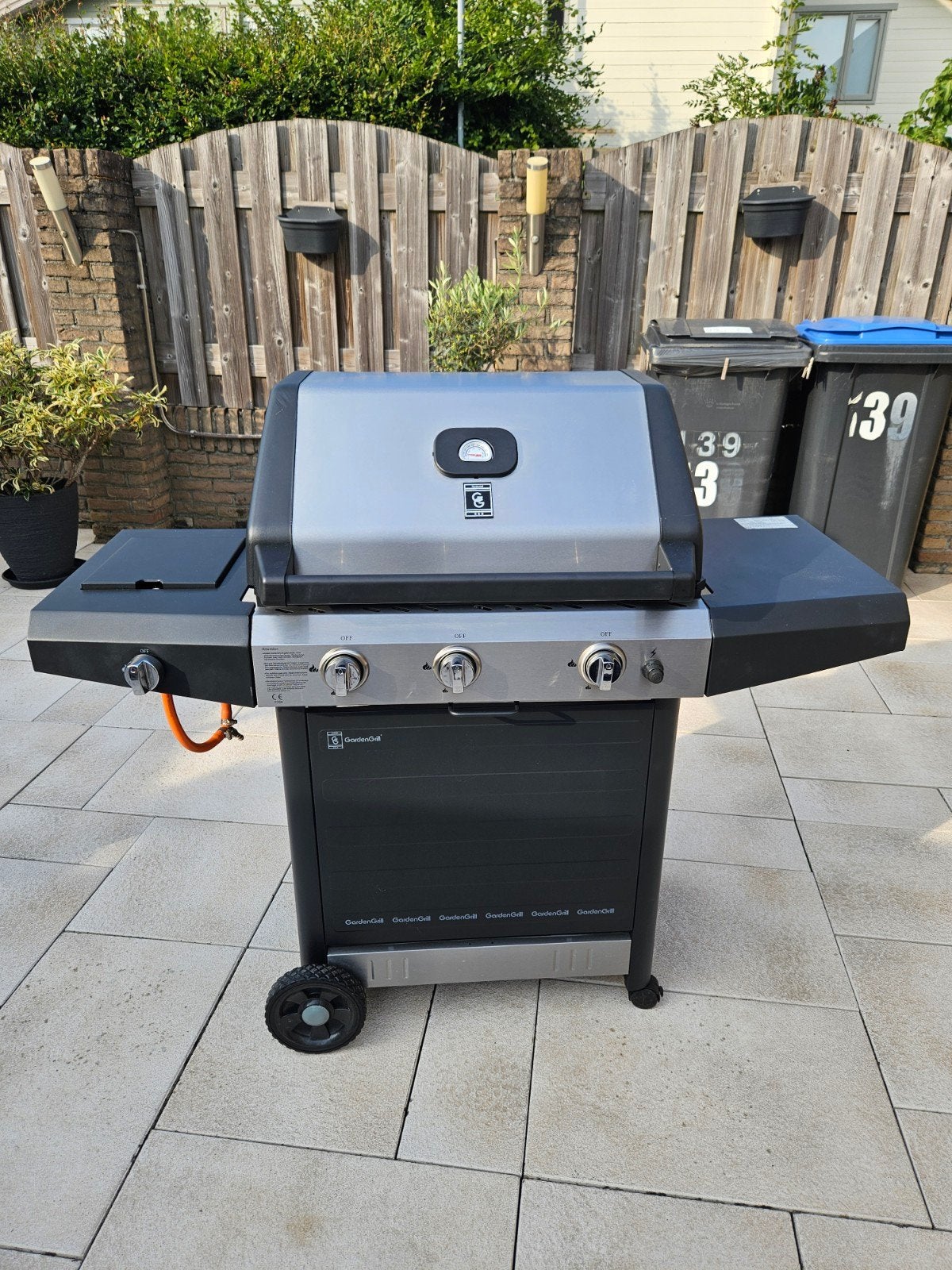 gasbarbecue zwart chroom, Ophalen, Zo goed als nieuw, Garden Grill