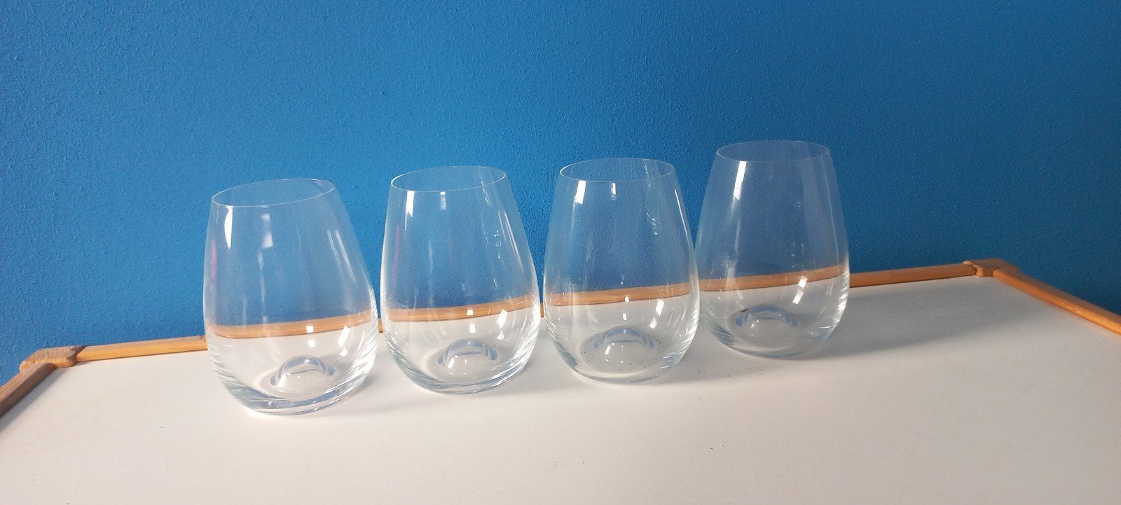 water glazen 4 stuks, Ophalen, Zo goed als nieuw, Bierglas