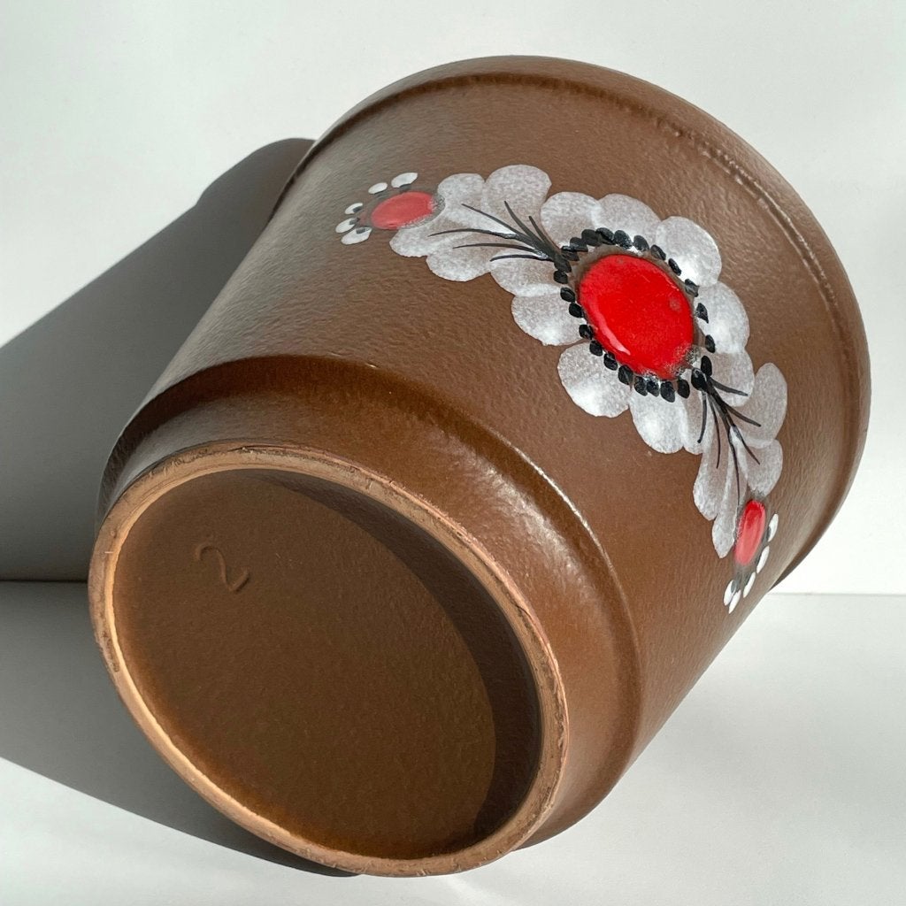 West Germany vintage BLOEMPOT Ø19,5cm VEB Haldensleben, Gebruikt, -, -, Rond