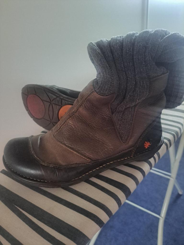 Leren laarsje met sok el Naturalista, Ophalen of Verzenden, Zo goed als nieuw, Grijs