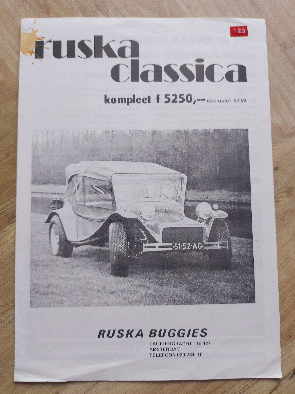 Ruska classica buggy folder NL, Boeken, Ophalen of Verzenden, Zo goed als nieuw