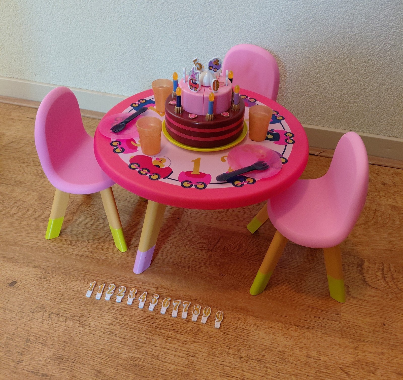 Baby Born Poppen  🥳Verjaardags Tafel met Stoeltjes + Taart, Ophalen of Verzenden, Zo goed als nieuw, Babypop