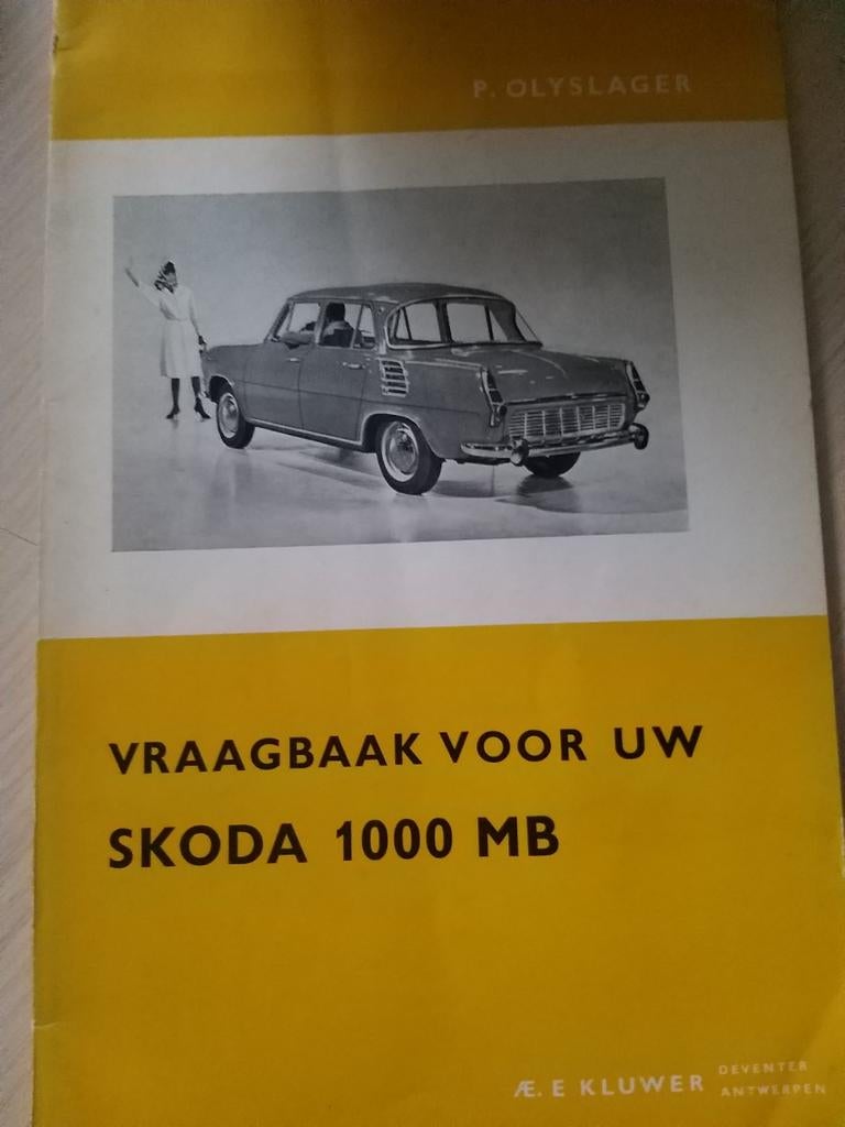 Jaren 60 Skoda 1000 MB vraagbaak in mooie staat werkplaats, Ophalen of Verzenden