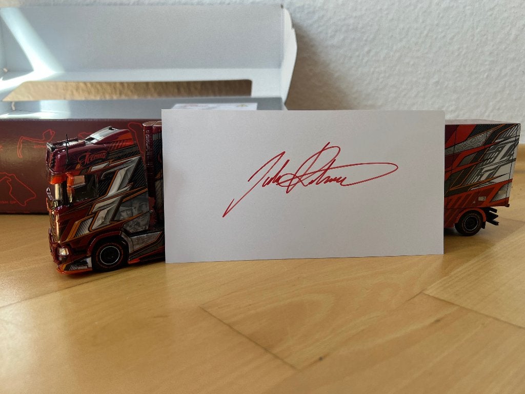 Tekno Scania Ristimaa Iceman - certificaat signeerd, Ophalen of Verzenden, Zo goed als nieuw, Bus of Vrachtwagen, Tekno