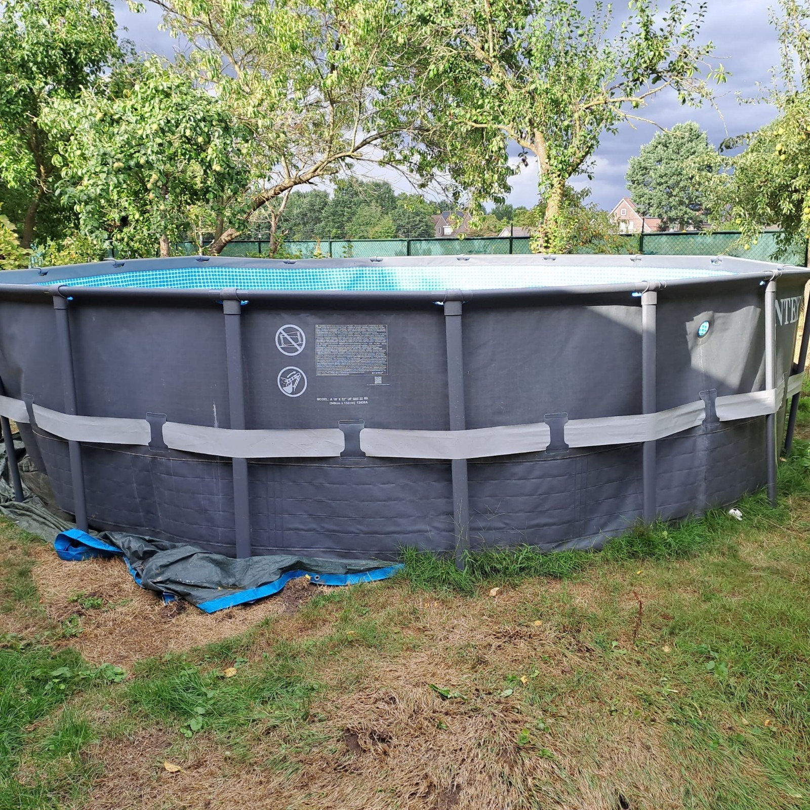 Intex Ultra XTR Frame Zwembad 549x132cm, Gebruikt, Rond, 300 cm of meer, Ophalen