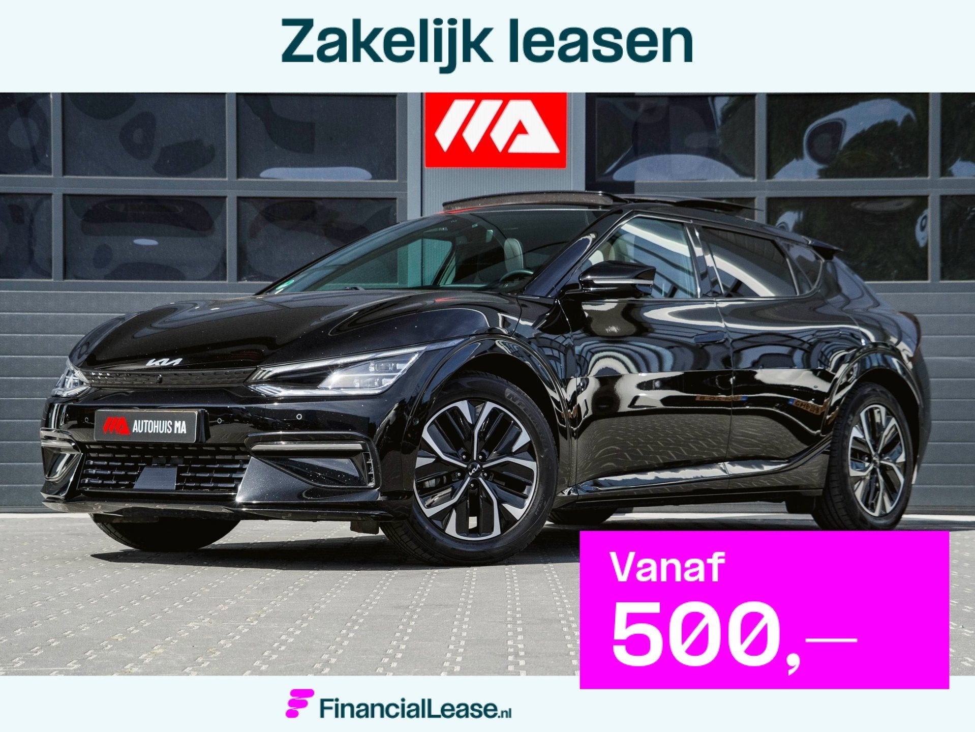Kia EV6 GT-Line 77.4 kWh | 100% SOH | PANO | HEAD UP | 360 C, Achterwielaandrijving, Gebruikt, Zwart, 1885 kg
