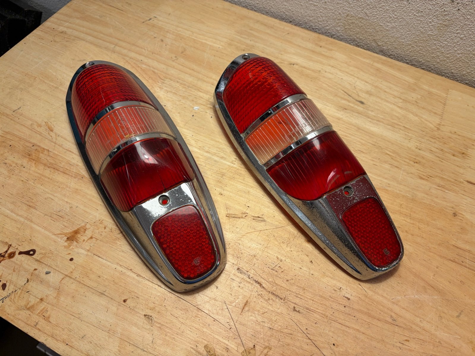 Mercedes-Benz Ponton Achterlichten (set), Auto-onderdelen, Ophalen, Gebruikt, Mercedes-Benz