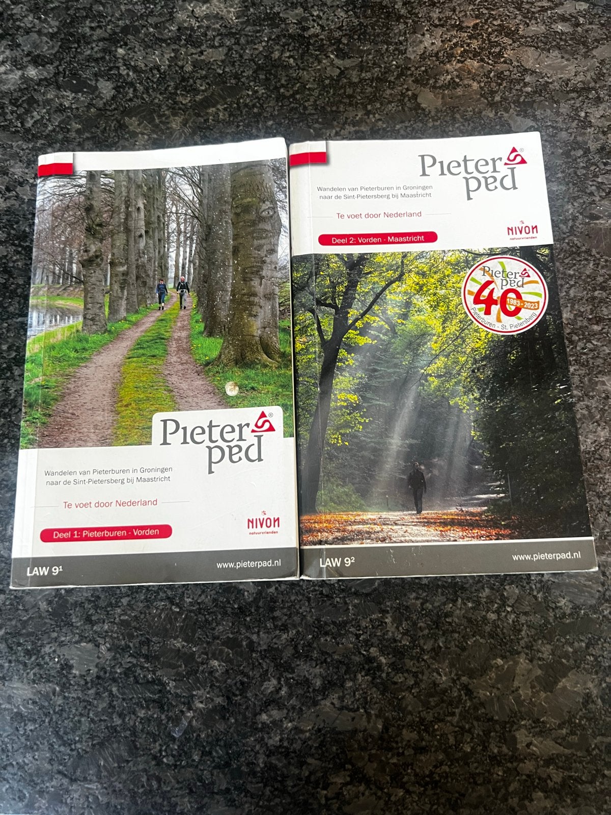 Pieterpad deel 1 en 2 - Wandelgidsen, Boeken, Benelux, Gelezen, Overige merken, Fiets- of Wandelgids