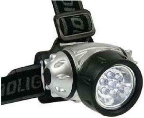 7-LED 100lm 2-Mode wit licht hoofdlamp, Ophalen, Nieuw, Batterij