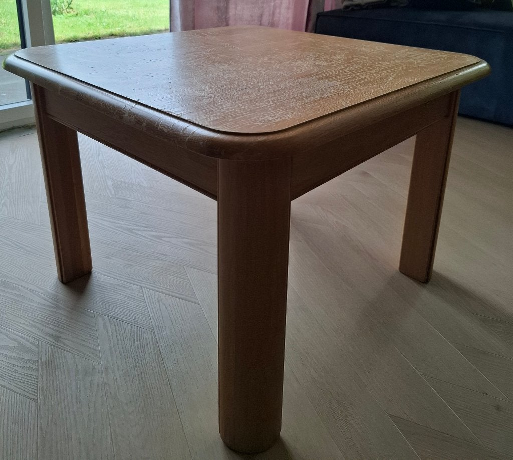 Eiken salontafel, Ophalen, Gebruikt, 50 tot 100 cm, 50 tot 100 cm