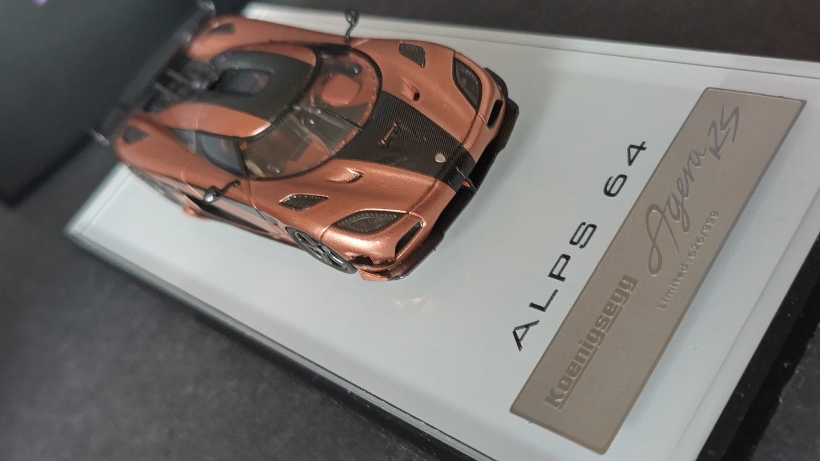 Koenigsegg Agera RS 1:64 Alps Model HQ 626/999 Pol, Auto, Verzenden, ., Nieuw
