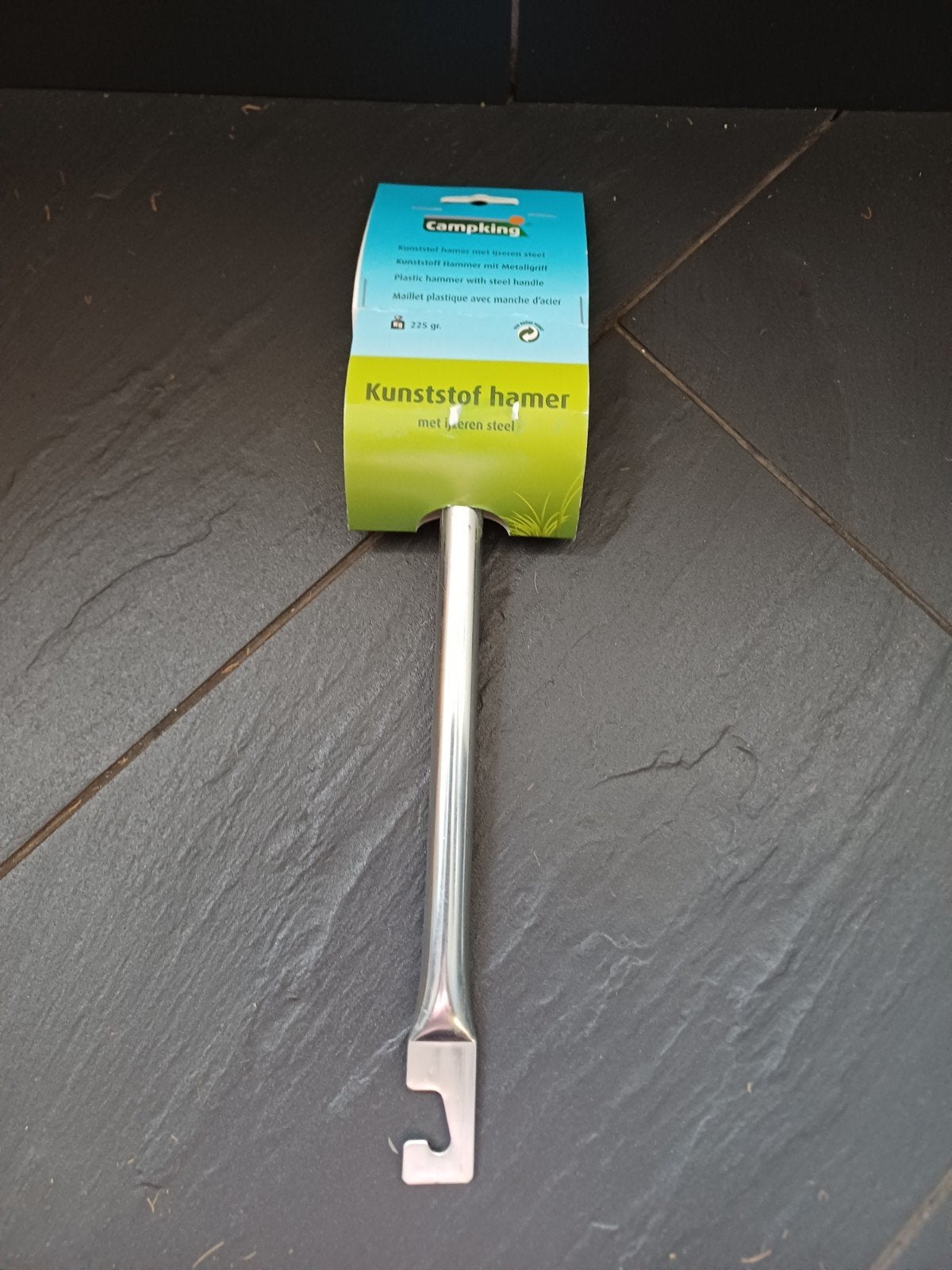Kunstof hamer met ijzeren steel, Verzenden, Nieuw