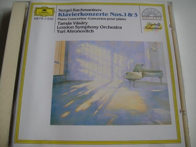 RACHMANINOV Klavierkonzerte nos. 1 & 3 CD VASARY DG GALLERIA, Ophalen of Verzenden, Romantiek, Zo goed als nieuw, Orkest of Ballet