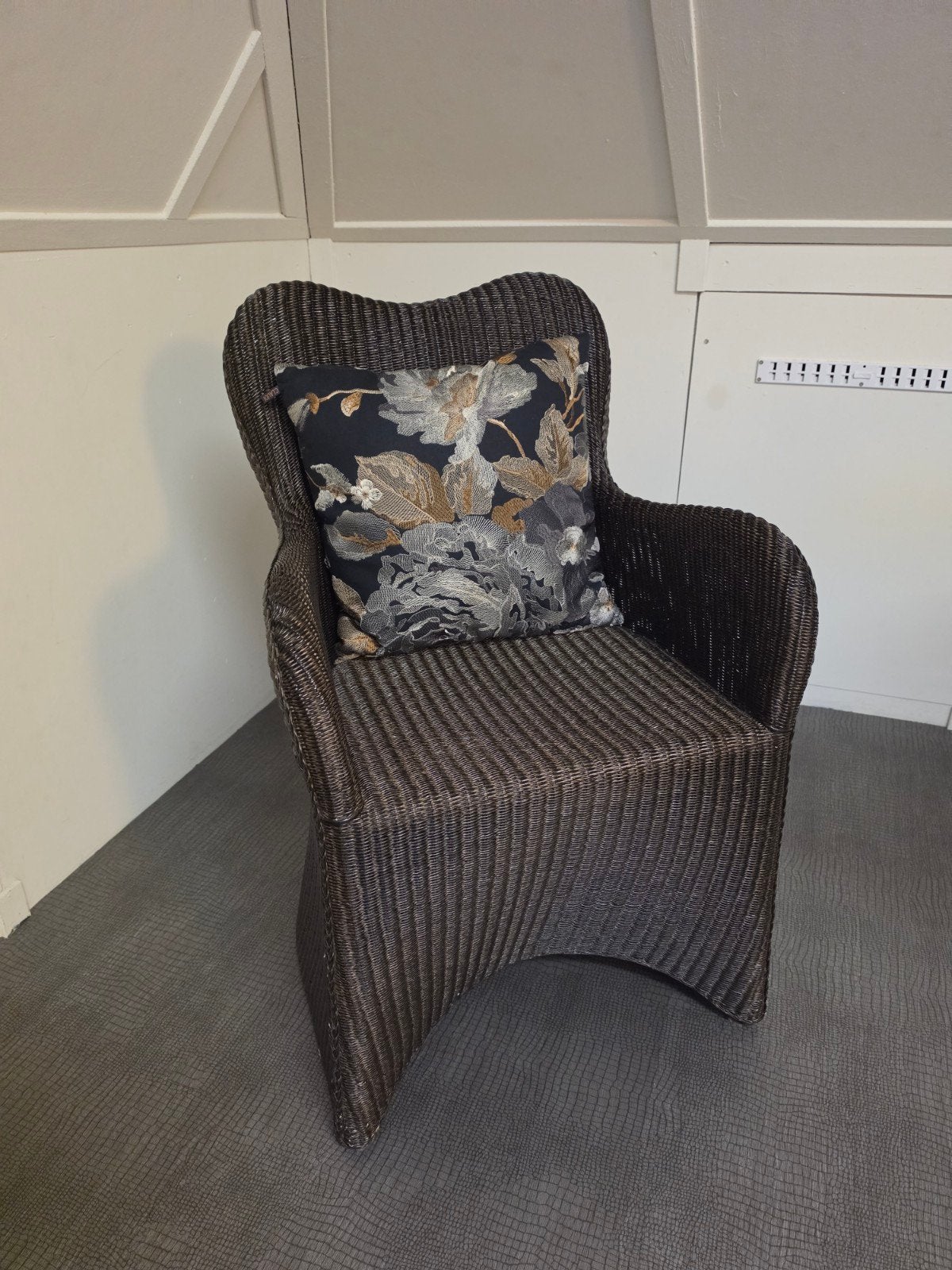 Vintage Vincent Sheppard Lloyd Loom vlinderstoel in prima st, Ophalen of Verzenden, Gebruikt, Zwart, Eén