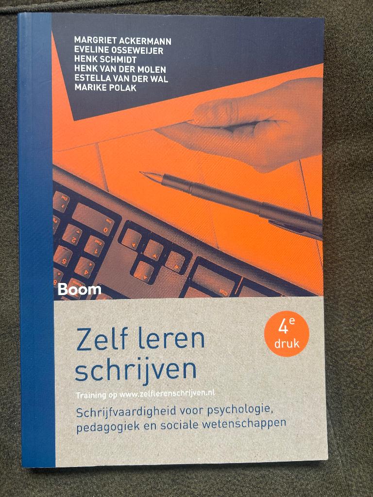 Zelf leren schrijven, Ophalen of Verzenden, Alpha, Zo goed als nieuw, HBO