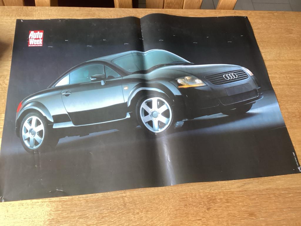 Audi TT Coupé Poster - AutoWeek, Ophalen of Verzenden, Gelezen, Audi