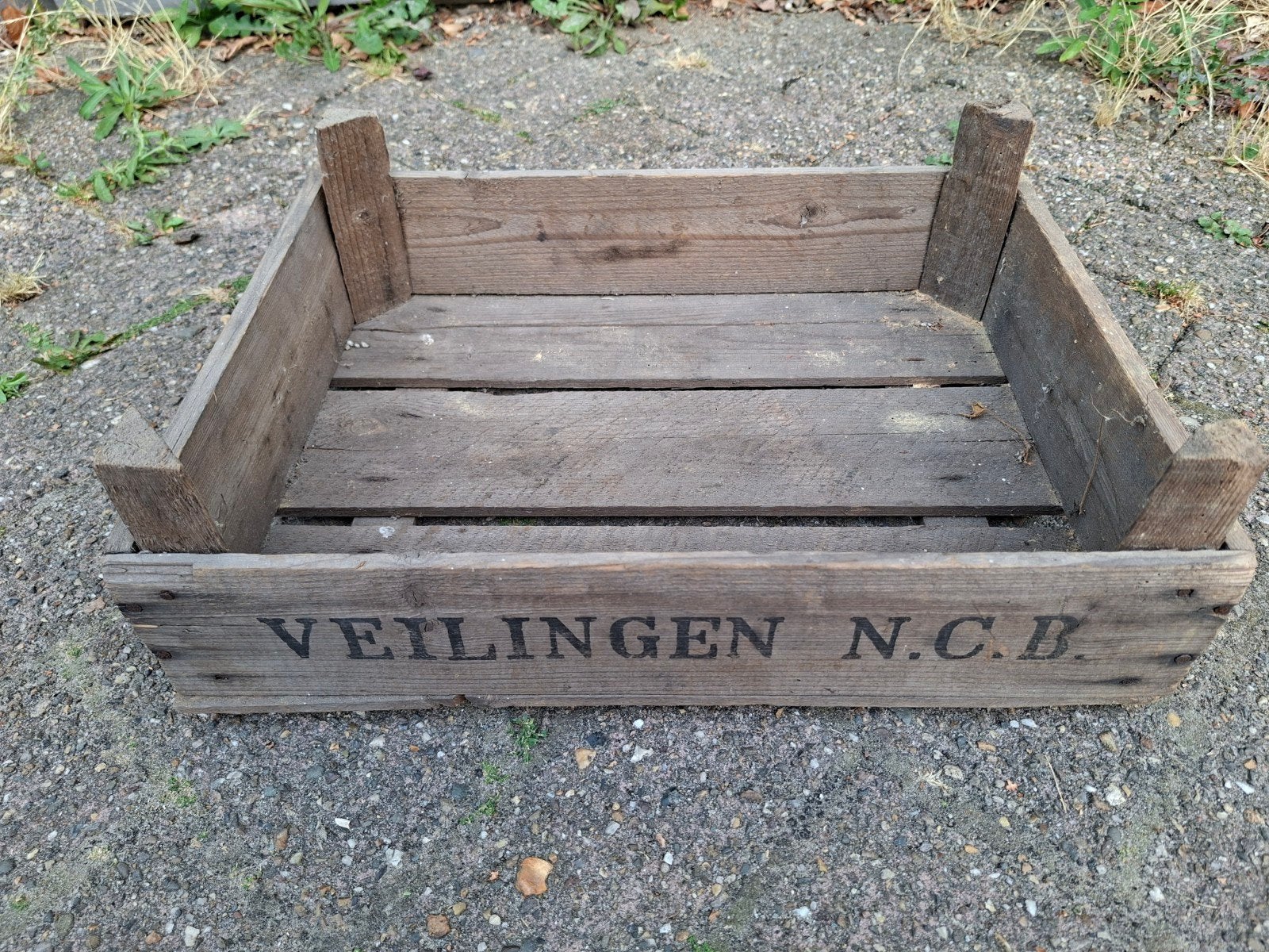 Vintage houten kist Veilingen N.C.B. 1968, Ophalen of Verzenden