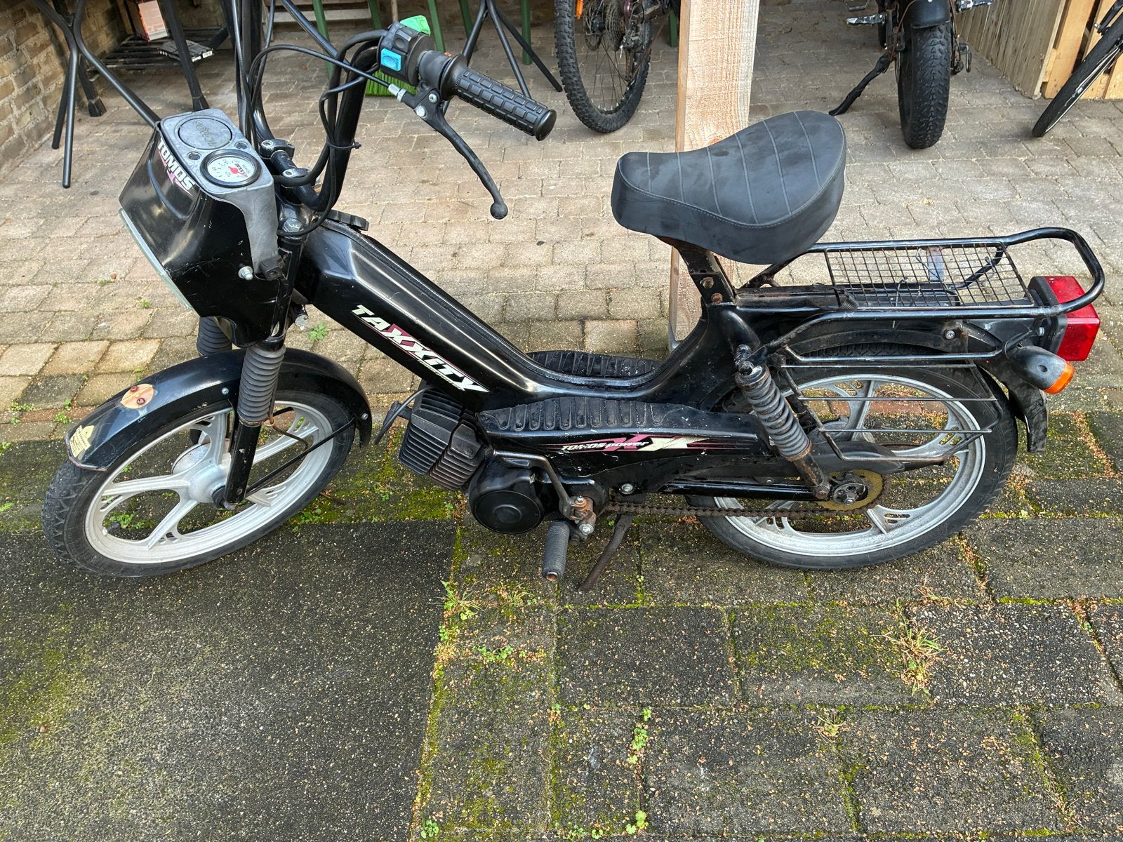 Tomos Taxxity – loopt goed – zonder kenteken, Fietsen en Brommers, Ophalen, Gebruikt, Maximaal 25 km/u, Overige modellen