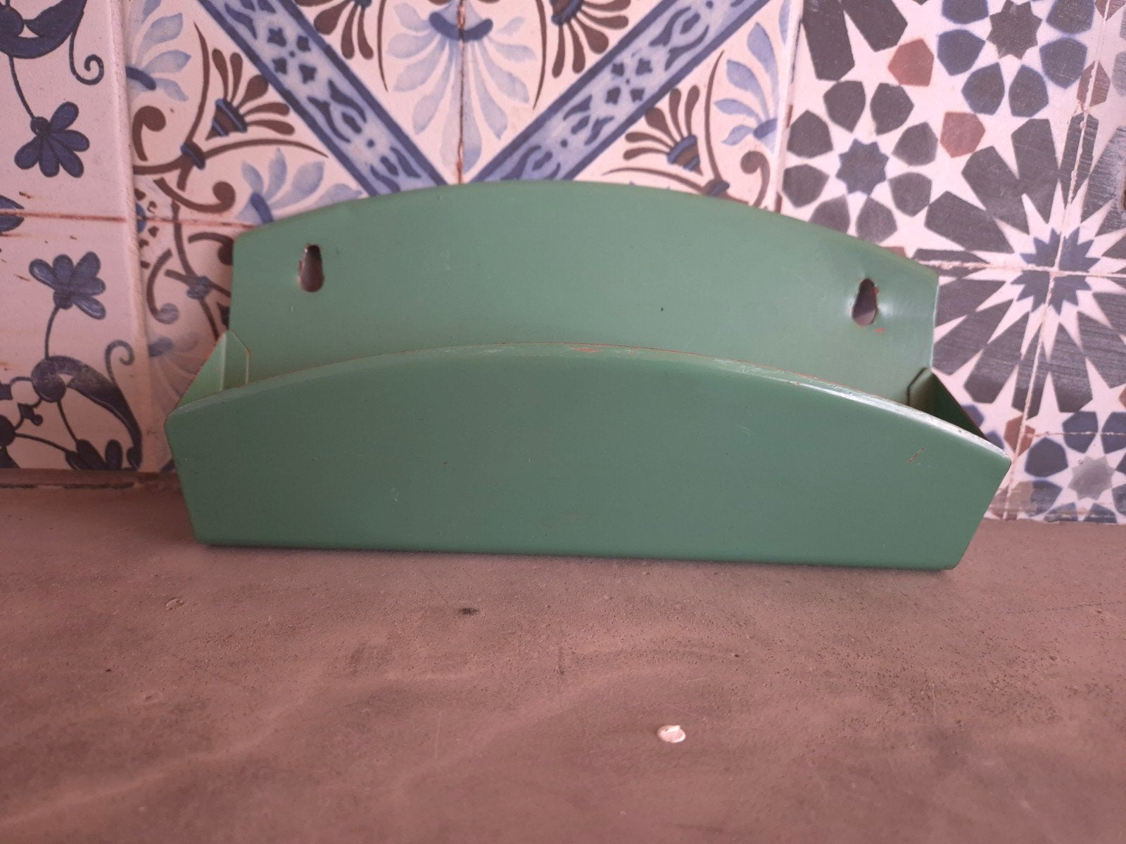 Groen kammenbakje., Antiek en Kunst, Ophalen of Verzenden