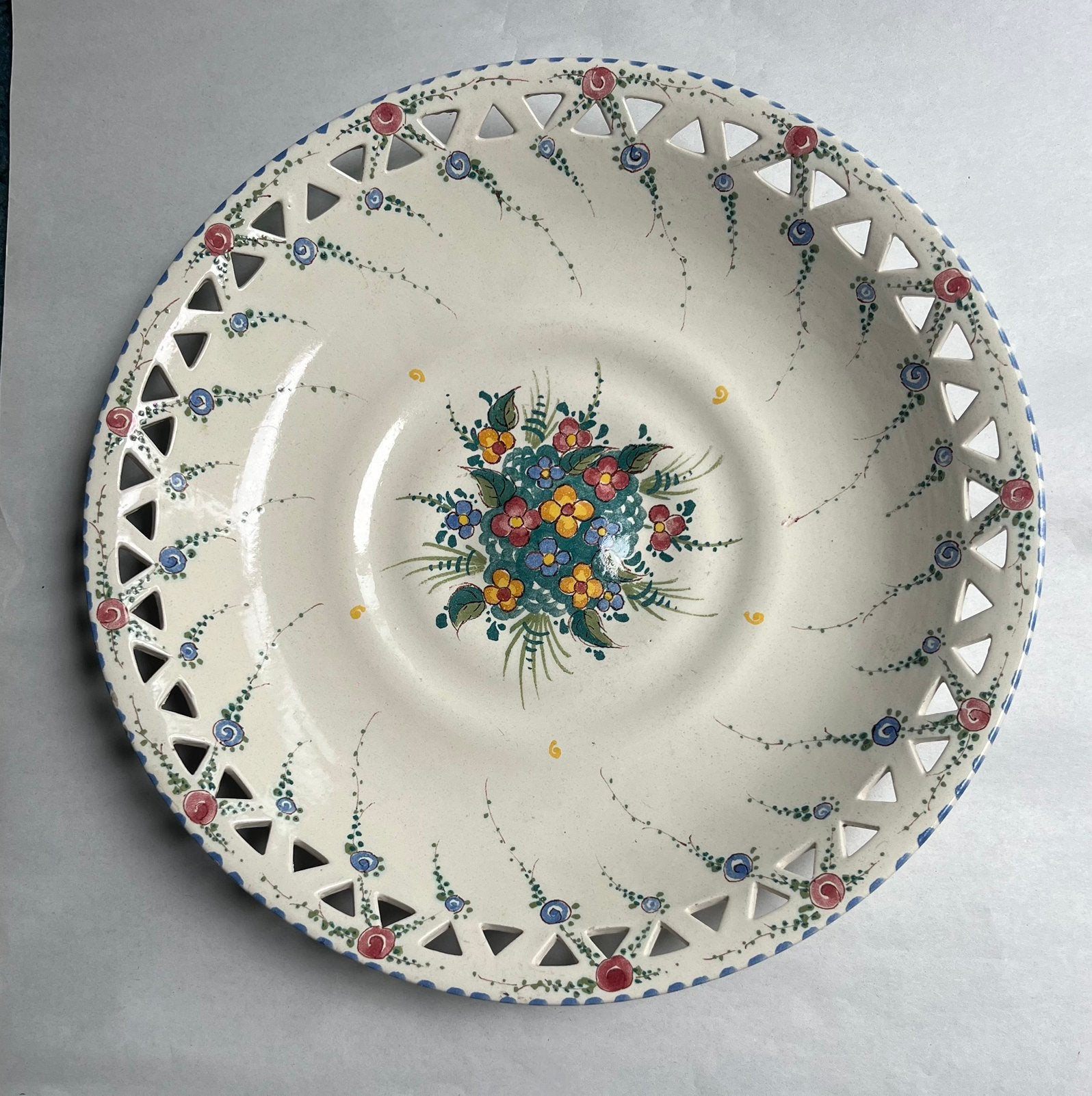 Handgeschilderde Zenith Gouda schaal - Delfts Blauw stijl, Ophalen of Verzenden