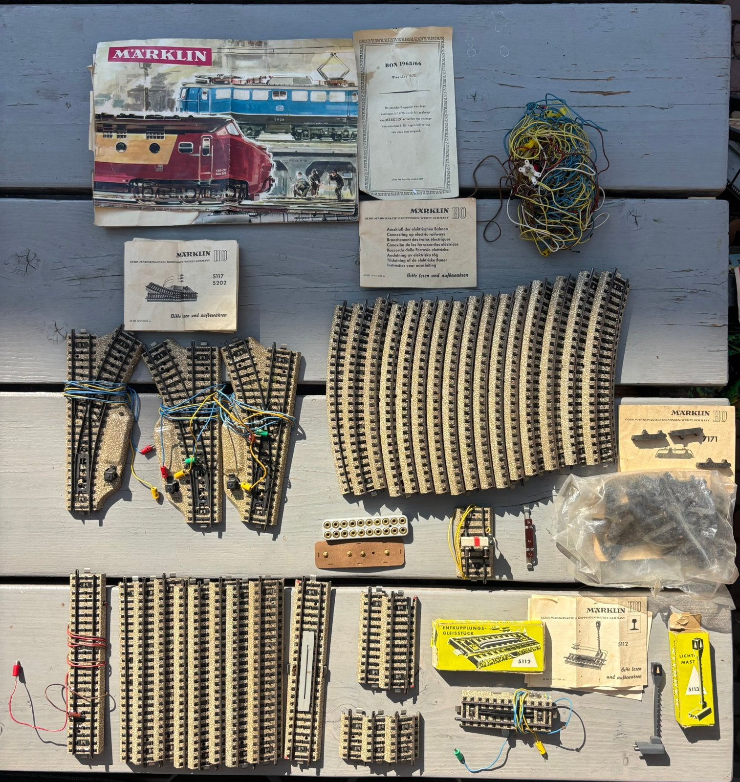 Märklin H0 Partij 51.. serie M-Rails Wissels Catalogus 1965, Hobby en Vrije tijd, Modeltreinen | H0, Wisselstroom, Gebruikt, Overige typen