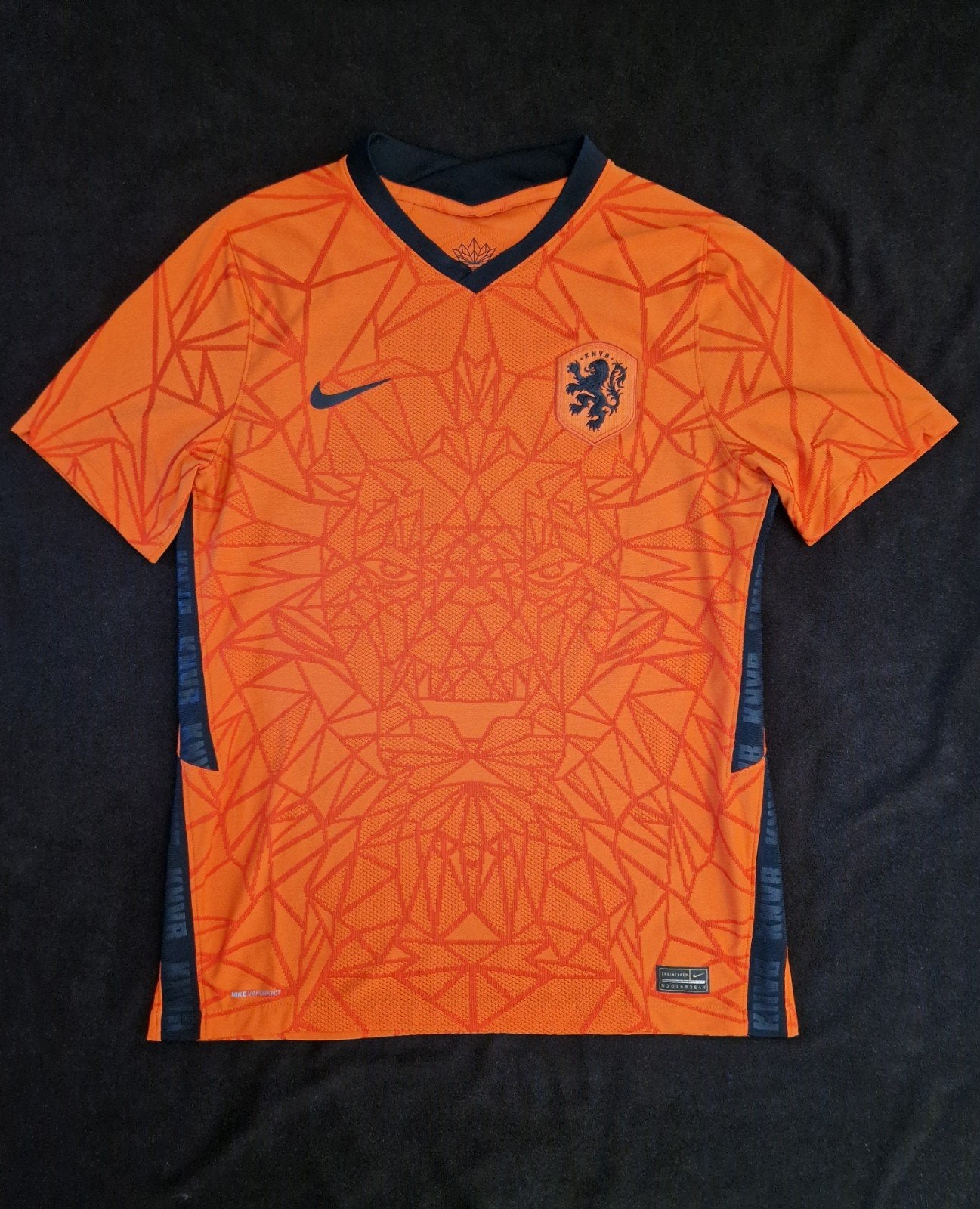 Nederlands elftal spelersversie shirt KNVB Oranje 2020, Maat 48/50 (M), Nike, Oranje, Ophalen of Verzenden