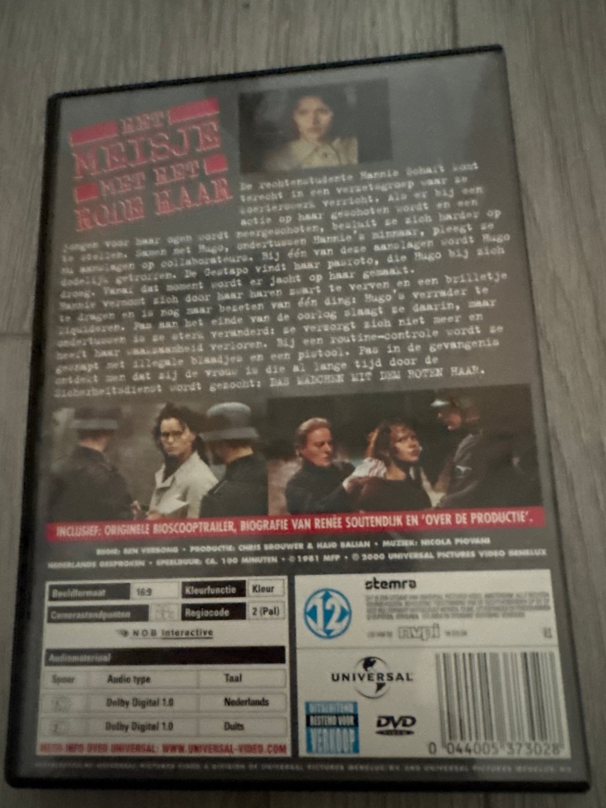 Het Meisje met het Rode Haar - DVD (Ben Verbong), Cd's en Dvd's, Gebruikt, Nederlands, Nederlands, Vanaf 12 jaar