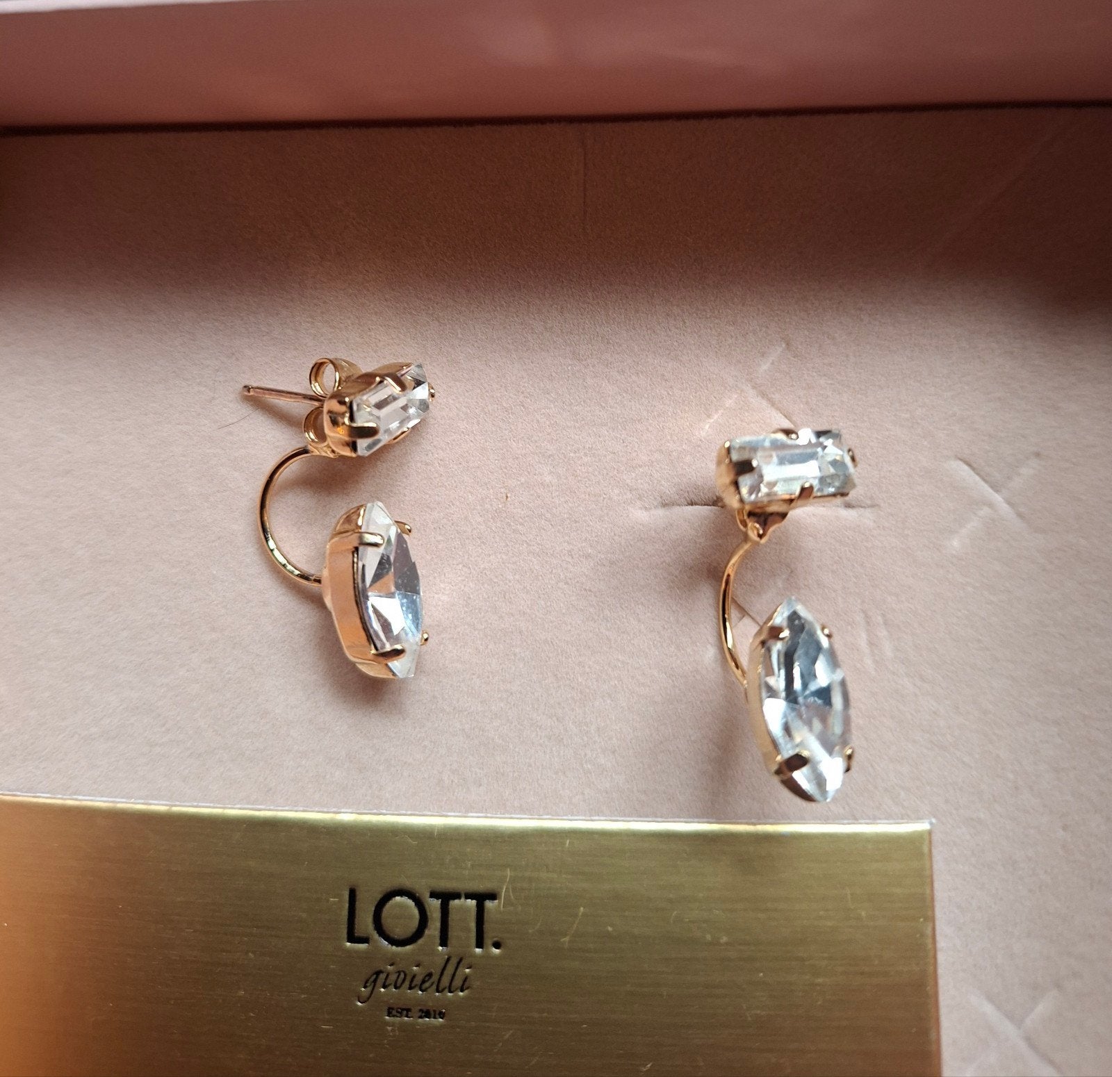 Lott Gioielli Oorbellen - Klein Formaat met Kristal, Met kristal, Overige materialen, Hangers, Ophalen of Verzenden