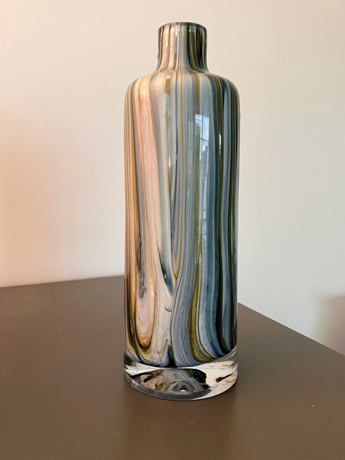 FIDRIO: BOTTLED vaas/fles/kandelaar, Ophalen of Verzenden, Minder dan 50 cm, Groen, Glas