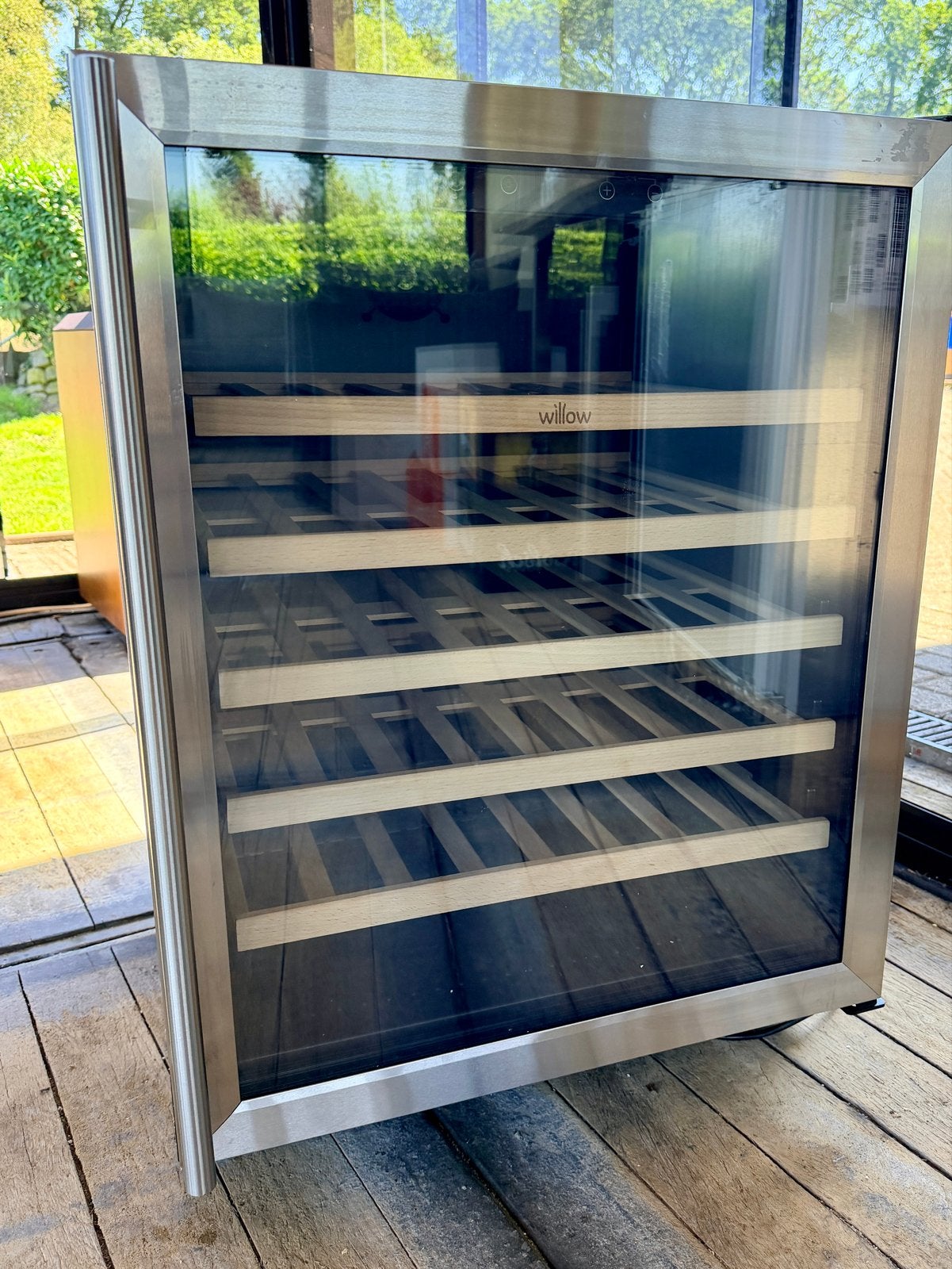 Nieuwe Willow W60WCSS Wijnkoeler - 142L, 52 flessen, RVS, Witgoed en Apparatuur, Koelkasten en IJskasten, Zonder vriesvak, 100 tot 150 liter