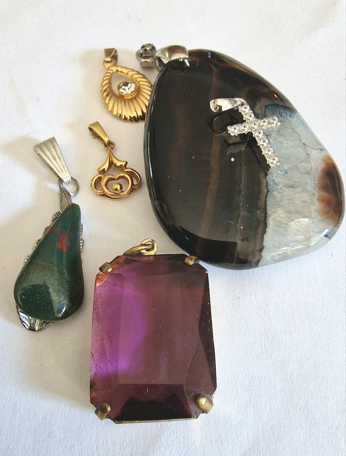 kettinghangers, zilveren en verguld., Sieraden, Tassen en Uiterlijk, Ophalen of Verzenden, Zo goed als nieuw, Goud, Zilver