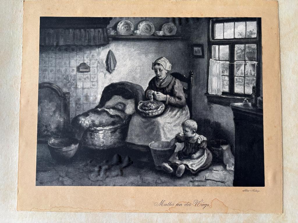 Albert Neuhuys - Mutter an der Wiege, Ophalen