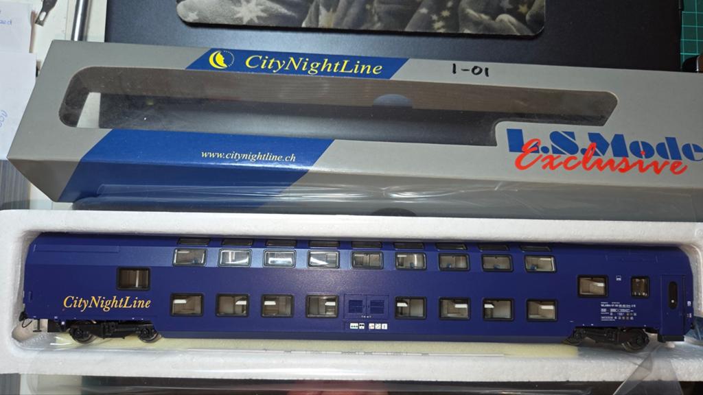 Komplete City Night Line LS Models, Heris, Roco 1/87, Gelijkstroom, Wagon, Ophalen of Verzenden, Zo goed als nieuw