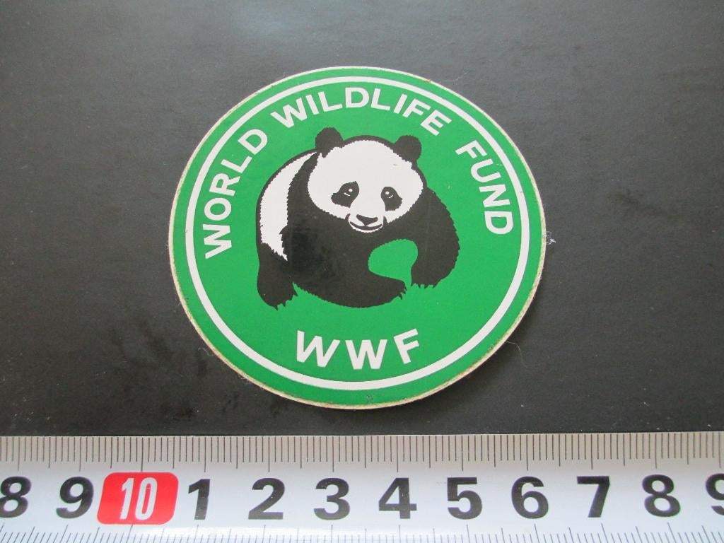 sticker logo panda WWF world wildlife fund, Verzamelen, Ophalen, Zo goed als nieuw