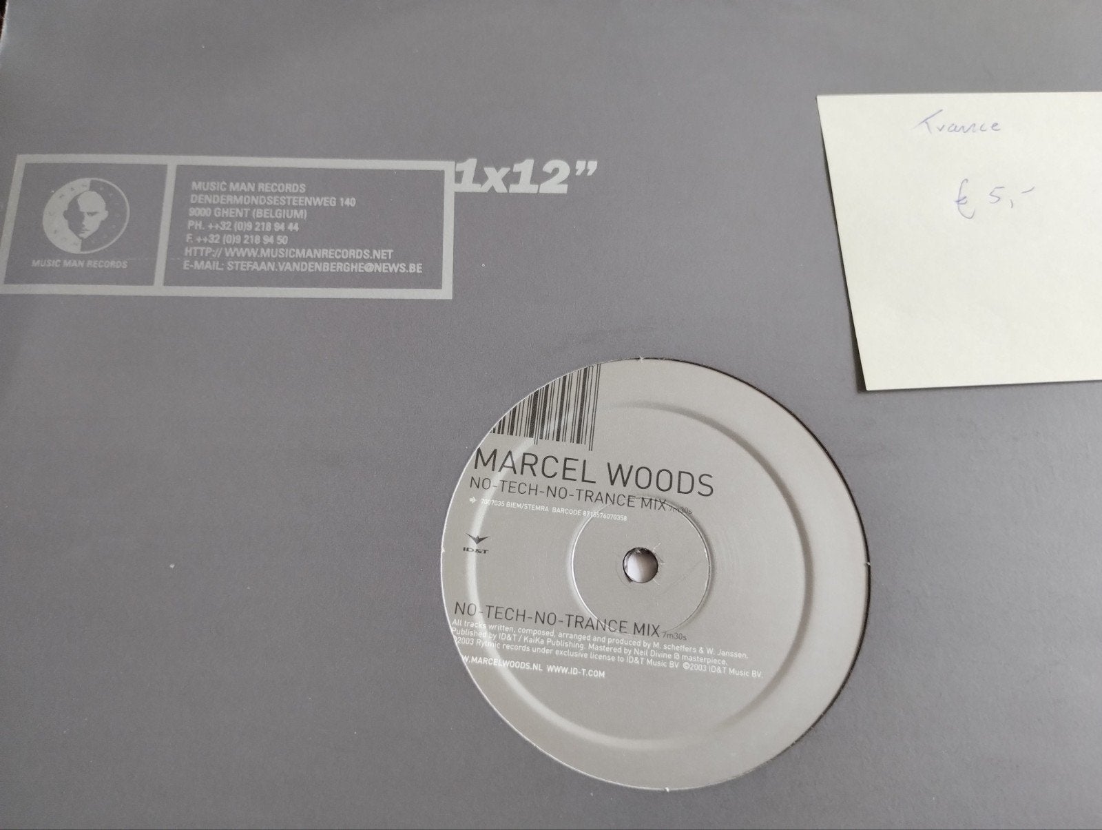 Marcel Woods - No-Tech-No-Trance Mix 12 inch Vinyl, Cd's en Dvd's, Vinyl | Dance en House, LP, Gebruikt, Trance, Ophalen of Verzenden