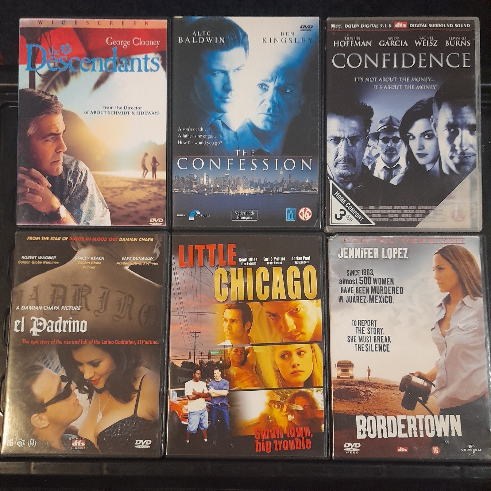 Diverse DVD Collectie: The Descendants, Confidence, El Padri, Ophalen of Verzenden, Zo goed als nieuw