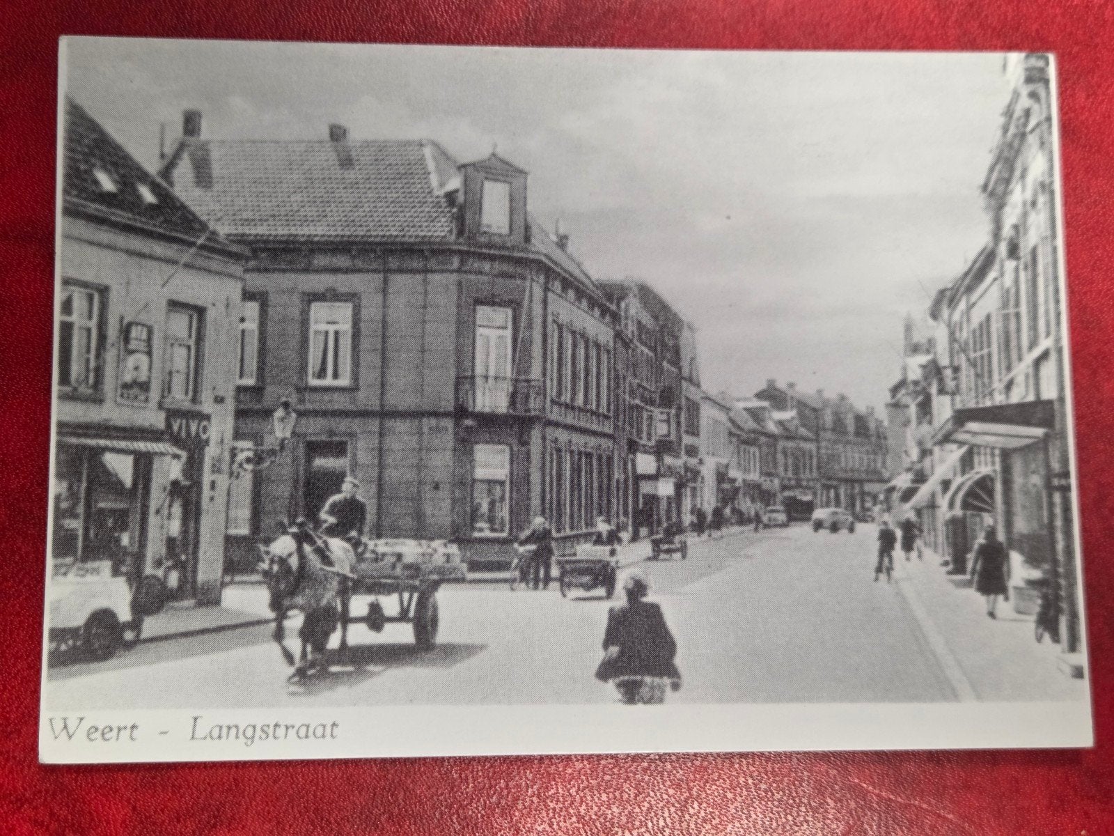 Weert Langstraat reclamekaart reprint, Ophalen of Verzenden, 1960 tot 1980
