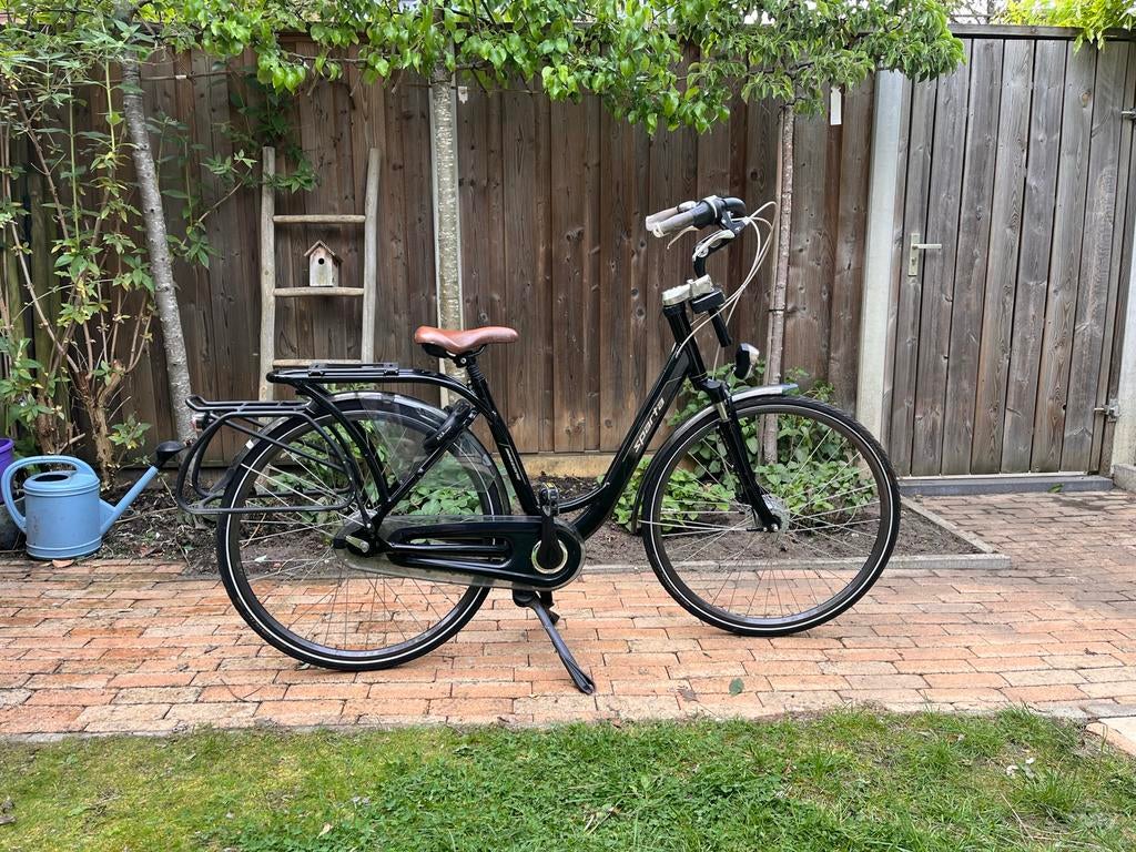 Sparta stadsfiets met versnellingen en bagagedrager, Ophalen, Sparta, 53 tot 56 cm, Versnellingen