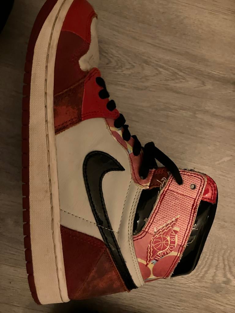 Air Jordan 1 High Spider-Man: Spider-Verse (DV1748-601) + Ro, Kleding | Heren, Schoenen, Gedragen, Sneakers of Gympen, Ophalen of Verzenden