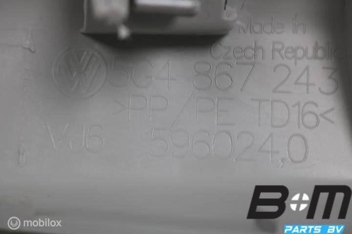 B - stijl bekleding links VW Golf 7 5G4867243B, Gebruikt