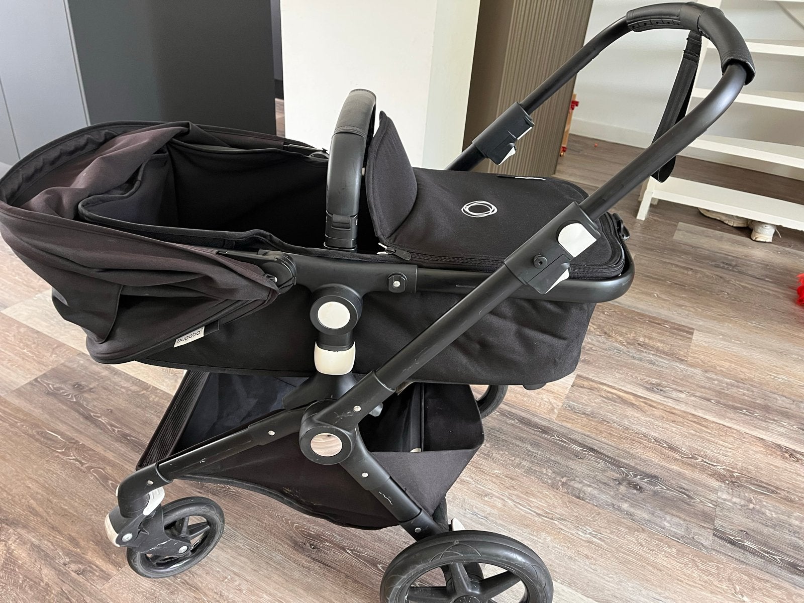 Bugaboo Lynx kinderwagen met reiswieg en adapters, Ophalen, Bugaboo, Zo goed als nieuw, Combiwagen