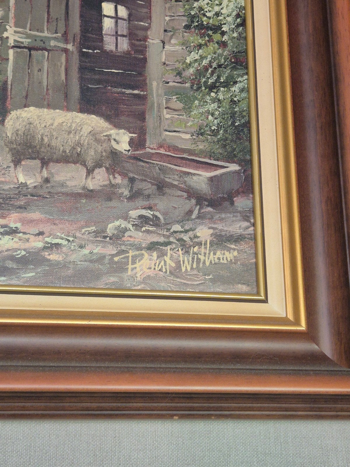 Landelijk tafereel met schapen - Gesigneerd Reint Withaar., Ophalen