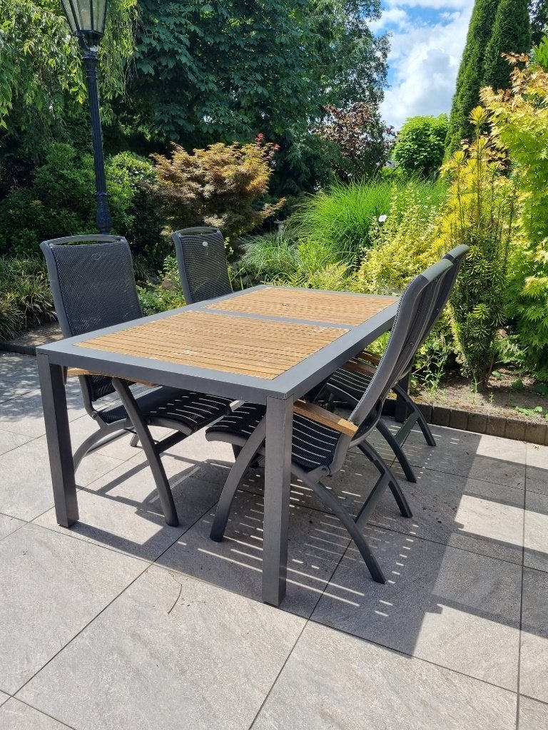 Tuinset outdoor, Ophalen, 4 zitplaatsen, Gebruikt, Aluminium