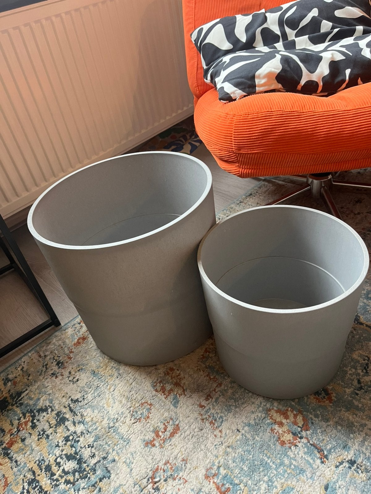 Set van 2 IKEA NYPON plantenbakken, Ophalen, Kunststof, 40 cm of meer, Rond