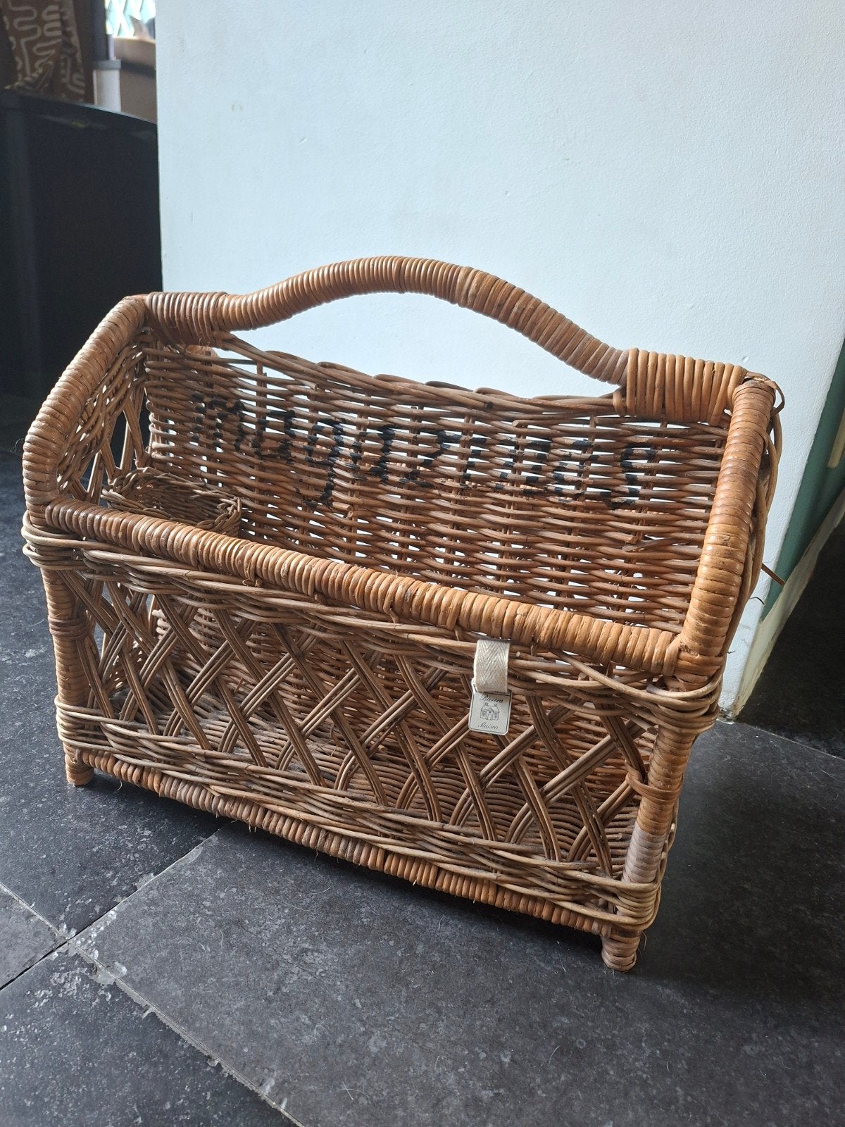 rotan lectuurbak met handvat riviera de maison, Ophalen