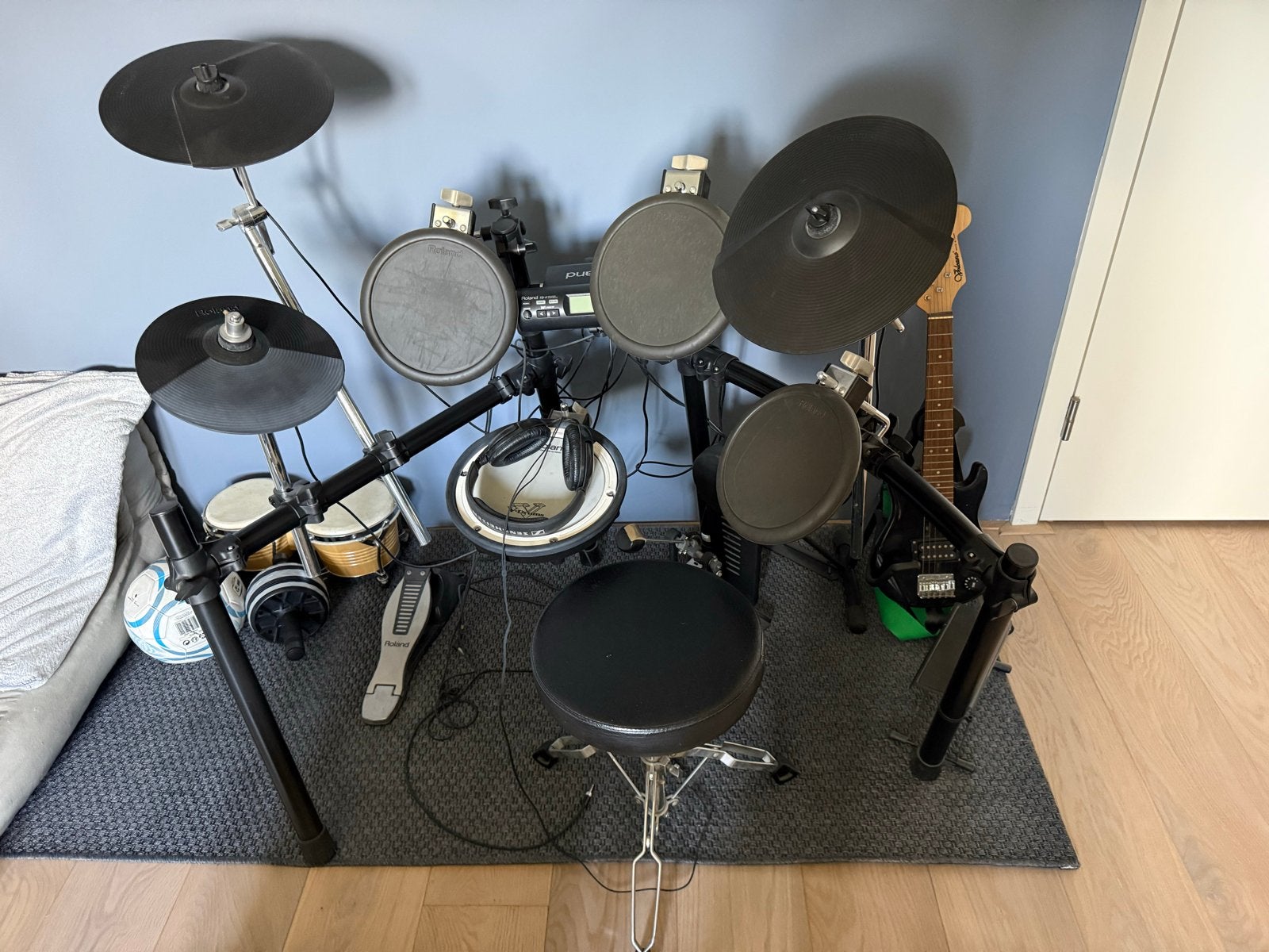 Roland TD-4 Elektronisch Drumstel met Kruk, Muziek en Instrumenten, Ophalen, Gebruikt, Roland, Elektronisch